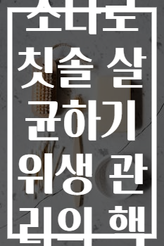 베이킹소다로 칫솔 살균하기 위생 관리의 핵심