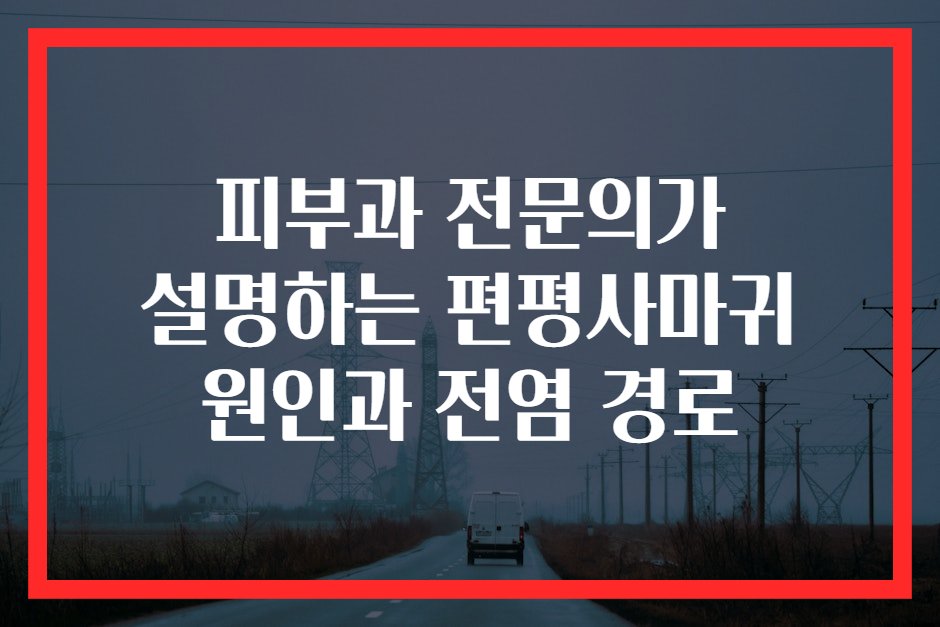 피부과 전문의가 설명하는 편평사마귀 원인과 전염 경로