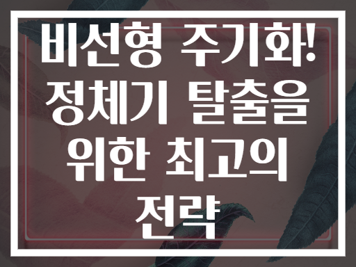 비선형 주기화! 정체기 탈출을 위한 최고의 전략